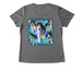 Leo's Memorial Shirt (athletic), a Grey Concrete Heather Women's Performance Tee (back-view)