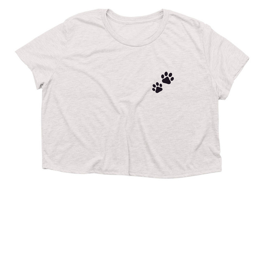 The Catty Shack&nbsp;, a Heather Dust Women?s Flowy Cropped Tee