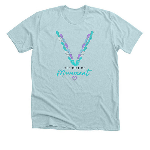 Team V:&nbsp;2026 Long Island Walk N' Roll, a Heather Ice Blue Premium Unisex Tee