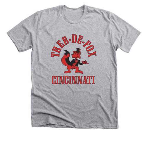 TREB-DE-FOX, a Athletic Heather Premium Unisex Tee