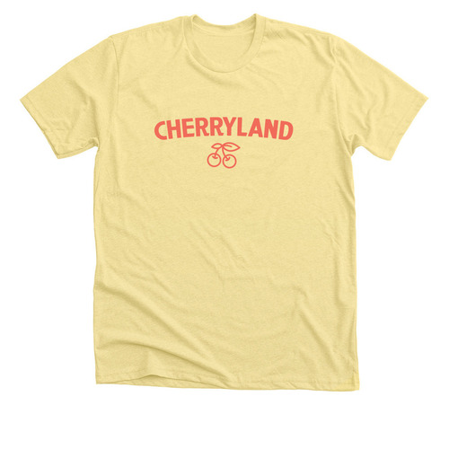 Cherryland ?, a Heather Yellow Gold Premium Unisex Tee