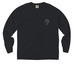 Write Scripture on Your Heart, a Black Comfort Colors Long Sleeve Pocket Tee