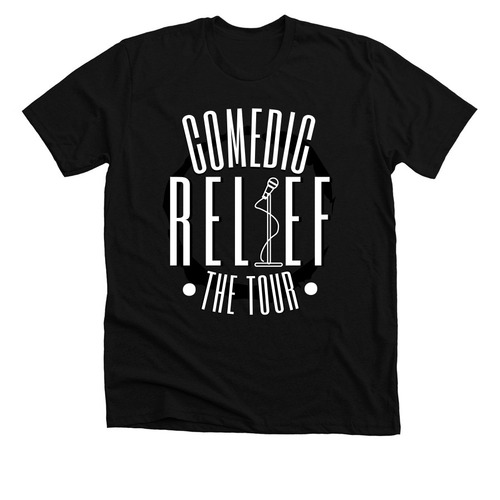 Comedic Relief&nbsp; : THE TOUR, a Solid Black Blend Premium Unisex Tee