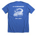 Gator Shirt, a Heather True Royal Premium Unisex Tee (back-view)