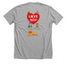 CPR shirts raise money for animals, a Athletic Heather Premium Unisex Tee (back-view)