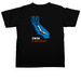Kinda Chic, a Black Comfort Colors Unisex Tee (back-view)
