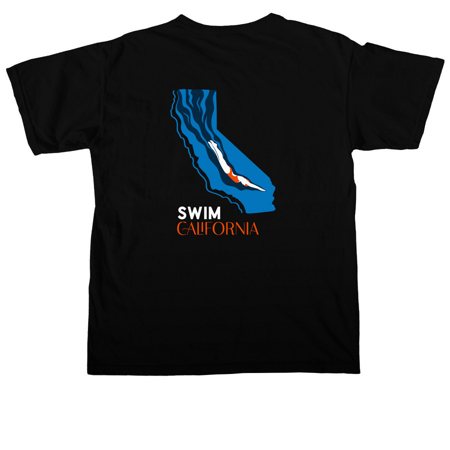 Kinda Chic, a Black Comfort Colors Unisex Tee (back-view)