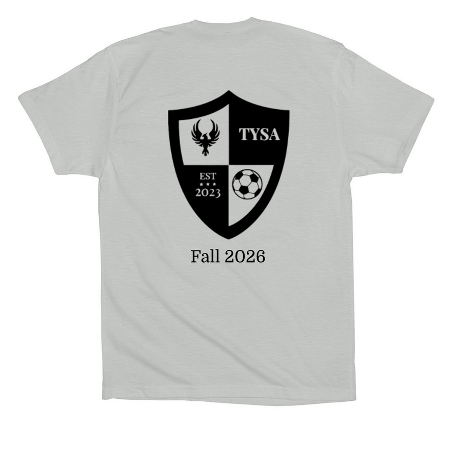 U8B Pace/Pace/Pace, a Silver Premium Cotton Tee (back-view)