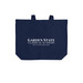 America 250 - tote, a River Blue Navy Cotton Canvas Tote Bag (back-view)