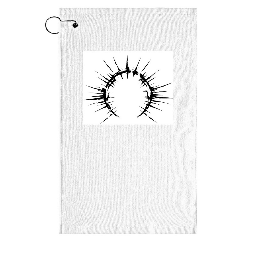 Steps of Ash, a White Golf Towel