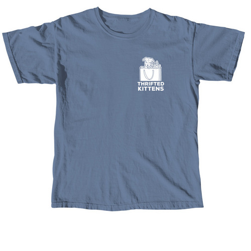 Logo - White, a Blue Jean Comfort Colors Unisex Tee