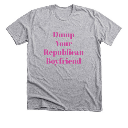 Dump him!, a Athletic Heather Premium Unisex Tee