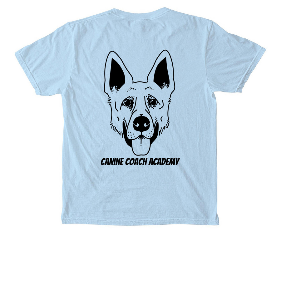 Colorado Dog Training, a Chambray Comfort Colors Pocket Tee (back-view)