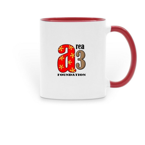 Area 3 Mugs, a Red Two-Tone Ceramic Mug