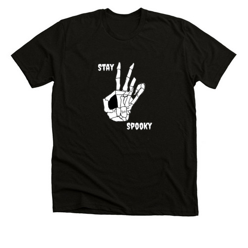 Stay Spooky!&nbsp;, a Solid Black Blend Premium Unisex Tee