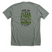 I Survived! Vermilion County Edition&nbsp;, a Deep Heather Premium Unisex Tee (back-view)