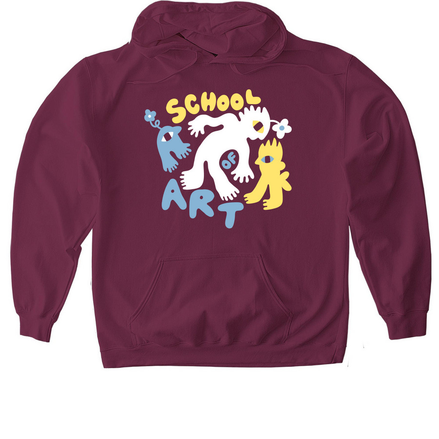 2026 Carnegie Mellon School of Art Sweatshirt, a Maroon Gildan Softstyle Pullover Hoodie