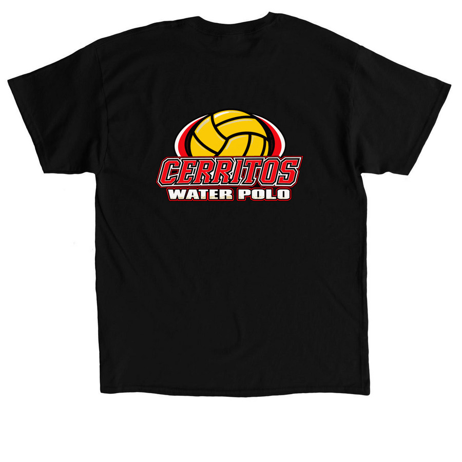 Old School CHS Water Polo Tops&nbsp;, a Black Classic Unisex Tee (back-view)