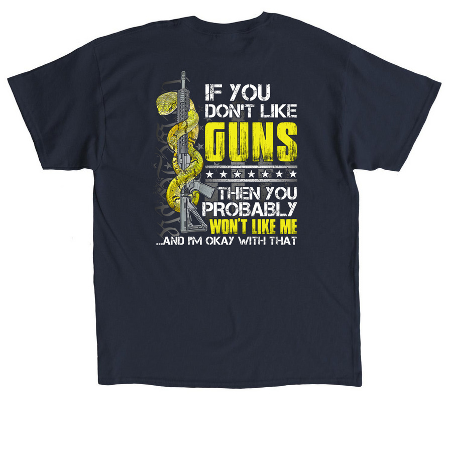 If You Don?t?, a Navy Classic Unisex Tee (back-view)