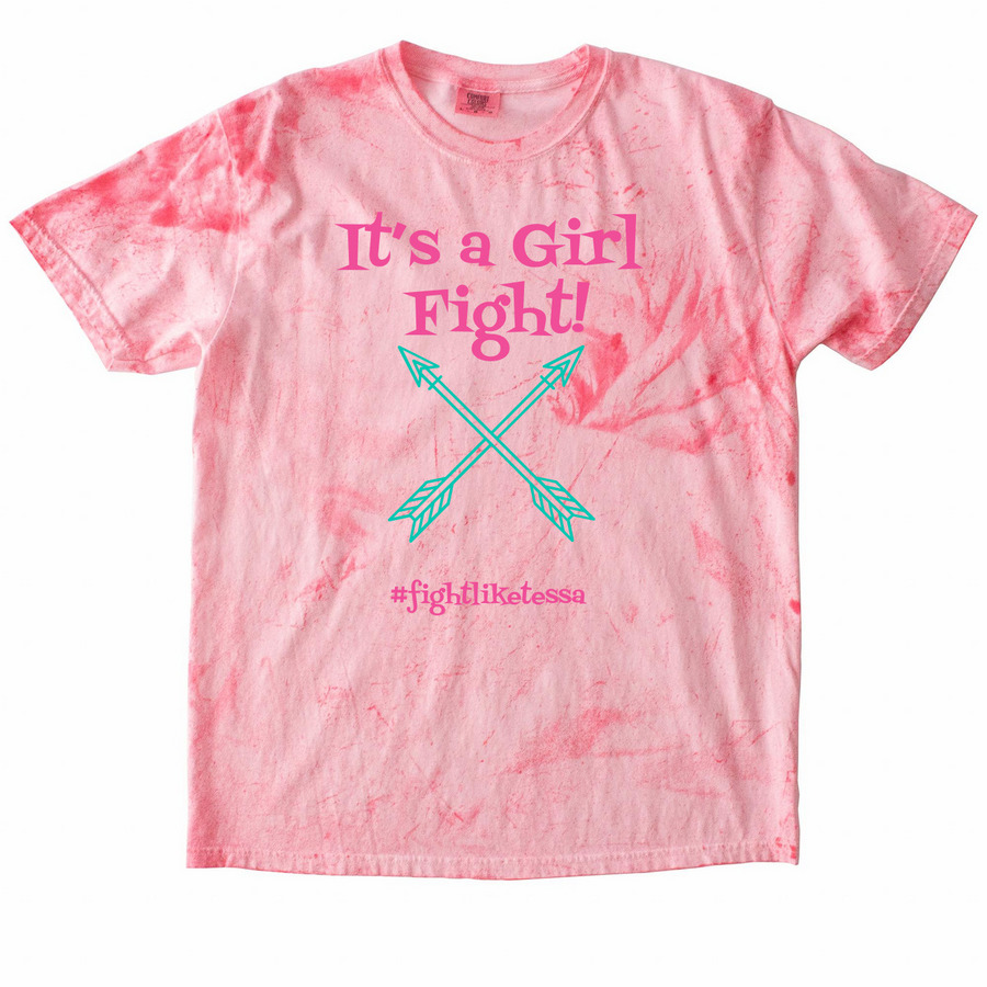 Fight Like Tessa, a Hibiscus Comfort Colors Colorblast Tee