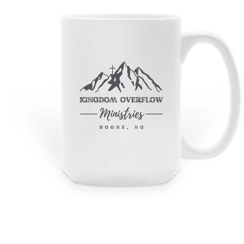 Kingdom Overflow Mug, a White Large Coffee Mug