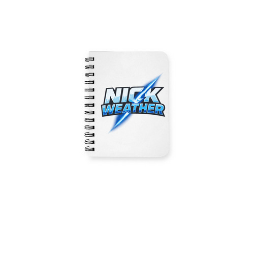 nick weather notebook, a White Spiral Notebook