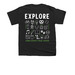York County Trail Towns, a Black Youth Unisex Tee (back-view)