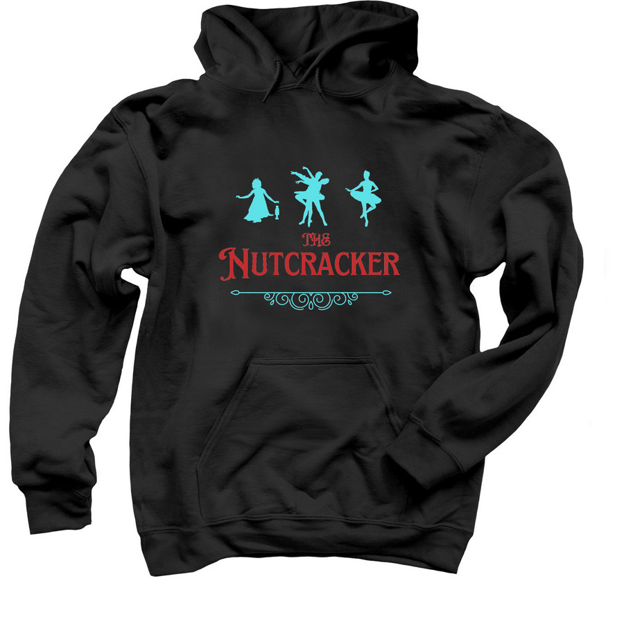 Nutcracker Cast Shirts 2023, a Black Pullover Hoodie