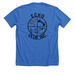 Echo Club, a Heather True Royal Premium Unisex Tee (back-view)