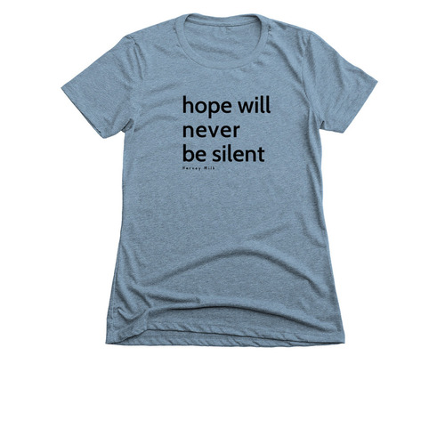 Hope will never be silent, a Indigo Women's Slim Fit Tee