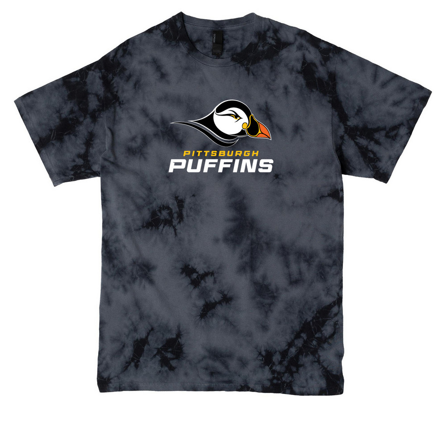 Pittsburgh Puffins&nbsp;Crystal Tie Dye Tee, a Black Crystal Tie Dye Tee