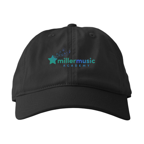 Miller Music Academy Hats, a Black Printed Eco Baseball Cap