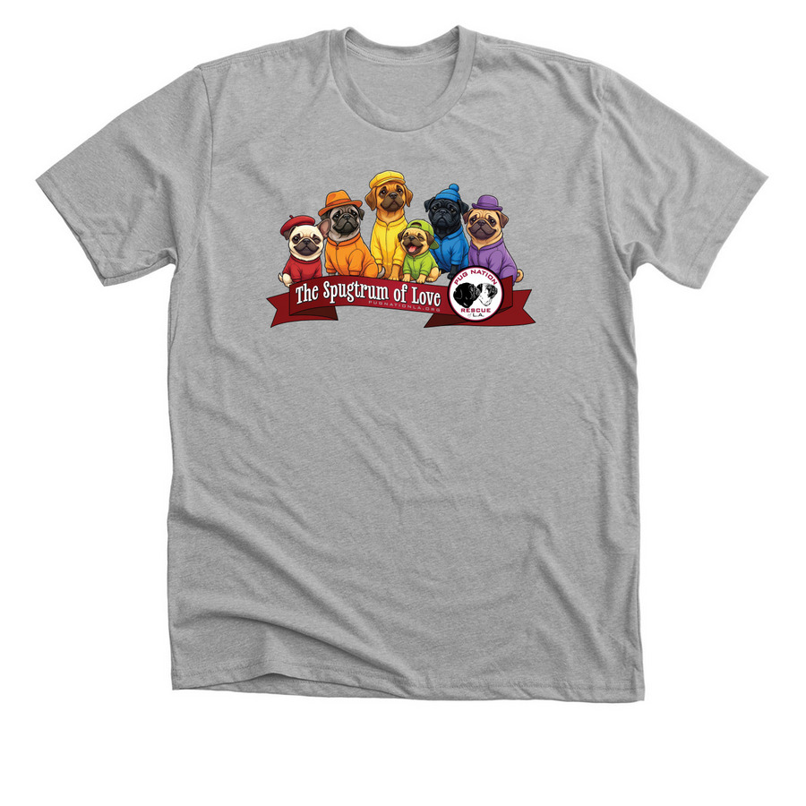 Limited Edition "Spugtrum of Love", a Athletic Heather Premium Unisex Tee