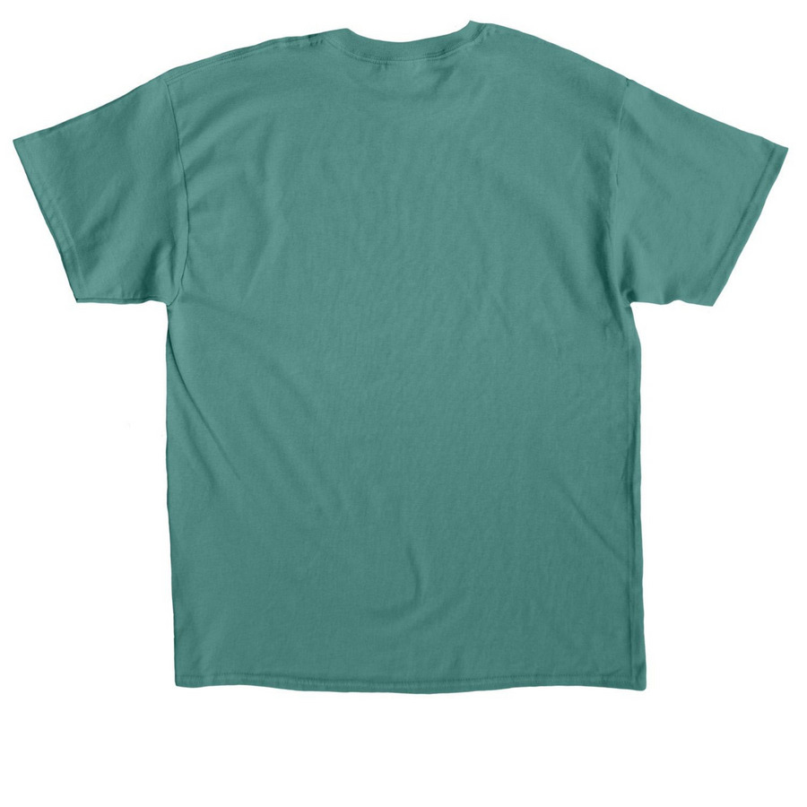 Plays Well With Dogs, a Jade Dome Classic Unisex Tee (back-view)
