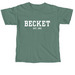 Camp Becket (White Print), a Light Green Comfort Colors Unisex Tee