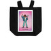 Limited Edition Recycled Tote, a Black Recycled Cotton Tote Bag (back-view)