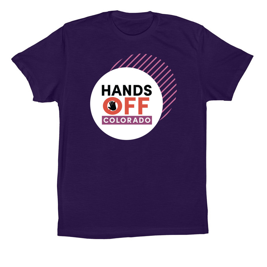 Hands Off Colorado (Purple), a Team Purple Premium Cotton Tee