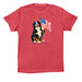 Red, White & Berner, a Vintage Red Premium Cotton Tee