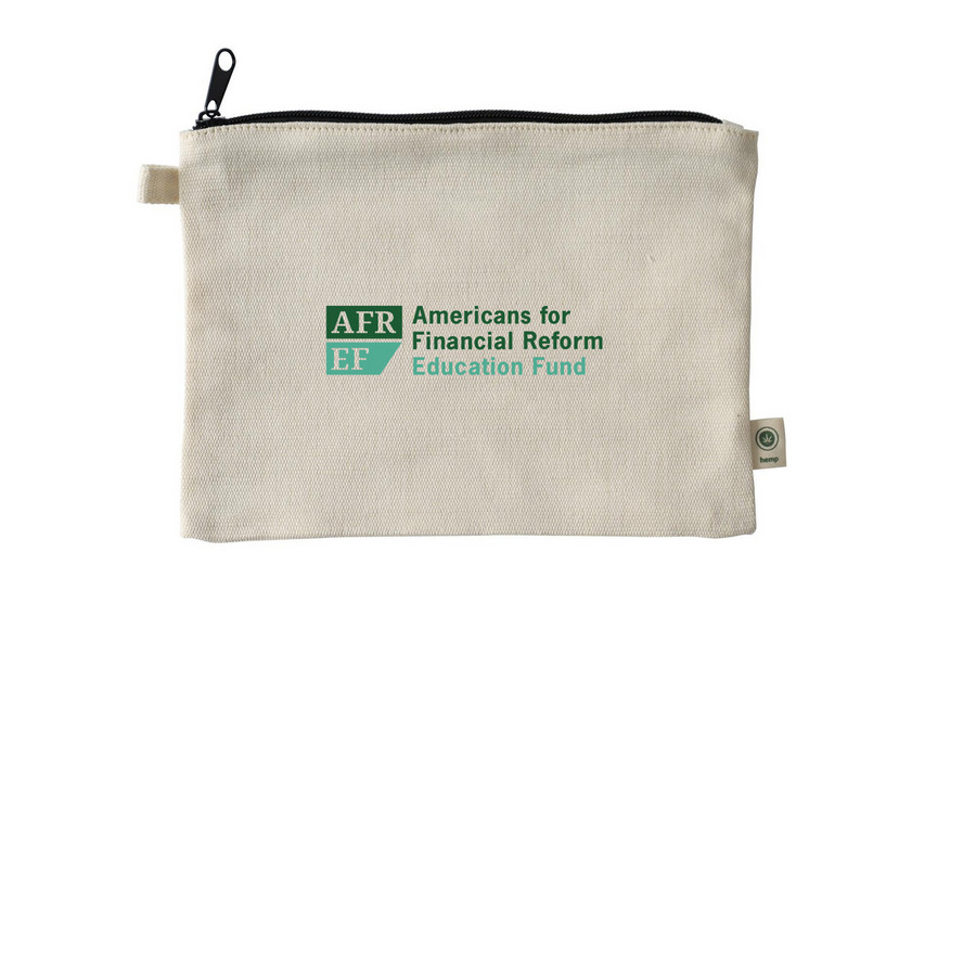 Pouch, a Natural 9"x7" Hemp Blend Pouch