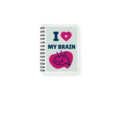 I ? my brain, a White Spiral Notebook