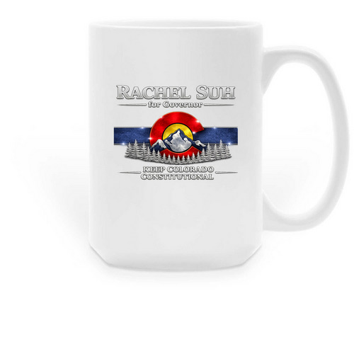 Suh For Governor Mug, a White Large Coffee Mug