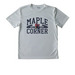Classic Maple Corner Athletic Gear, a Silver Youth Performance Tee