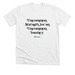 Uncommon Strength, a Solid White Blend Premium Unisex Tee