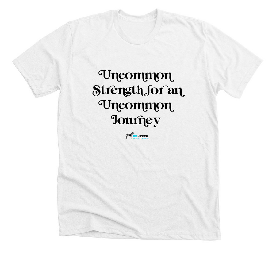 Uncommon Strength, a Solid White Blend Premium Unisex Tee