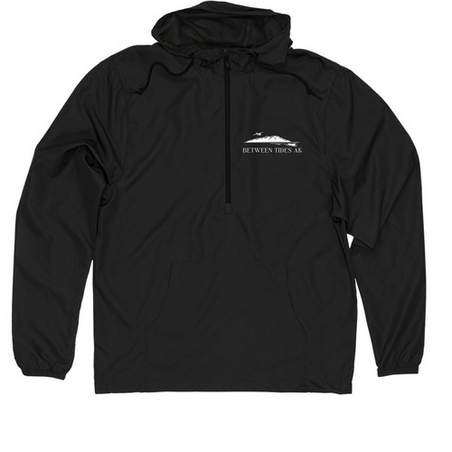 Anchorage Windbreaker!, a Black Quarter-Zip Windbreaker