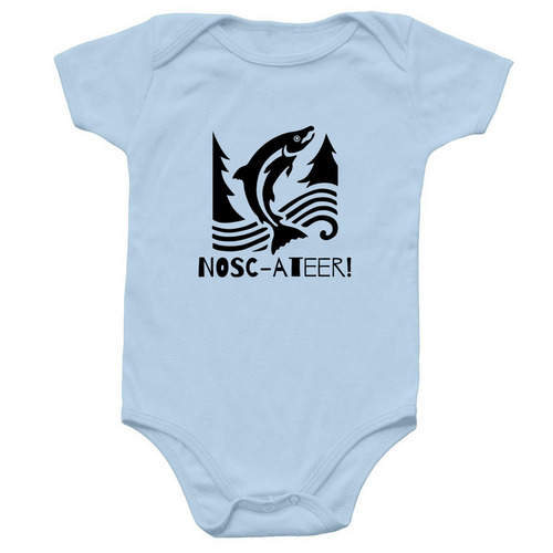 Baby Onesie, a Light Blue Infant Onesie