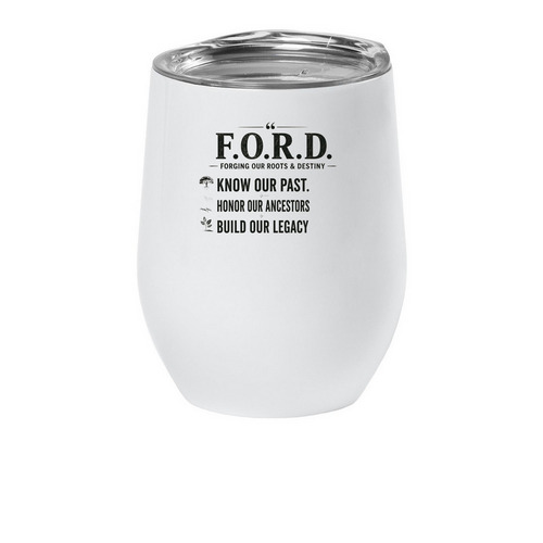WINE TUMBLER, a White Insulated Wine Cup