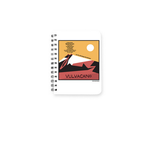 We are the Vulvacano, a White Spiral Notebook