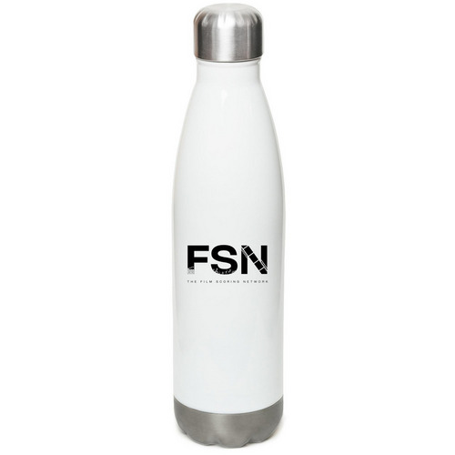 FSN Water Bottle, a White Stainless Steel Water Bottle