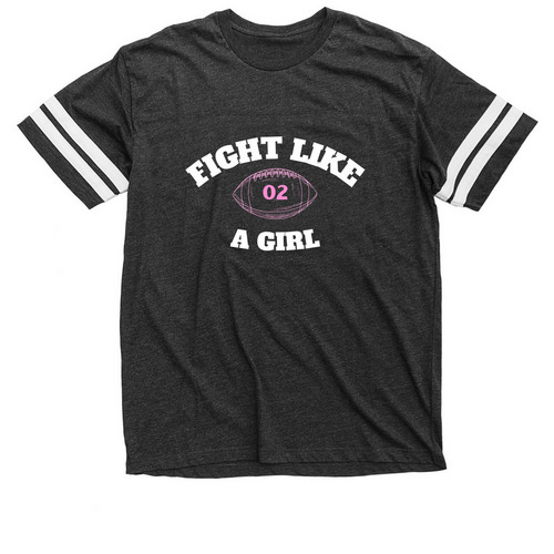 Vintage Football Style, a Vintage Smoke / White Football Jersey Tee